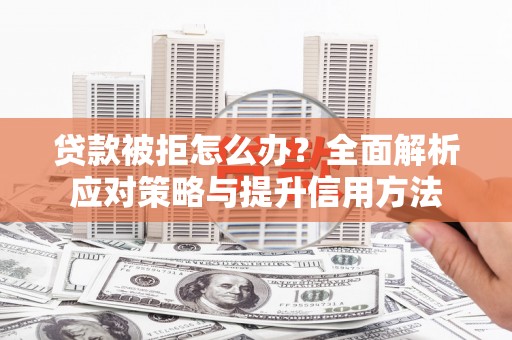 普陀贷款被拒怎么办？全面解析应对策略与提升信用方法