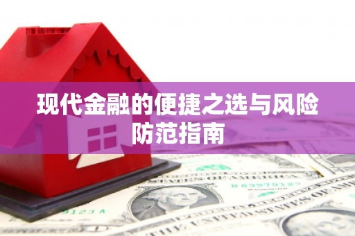 普陀现代金融的便捷之选与风险防范指南