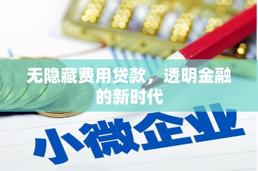 普陀无隐藏费用贷款，透明金融的新时代