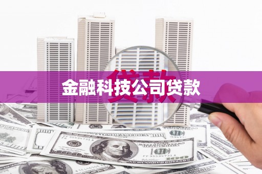 普陀金融科技公司贷款