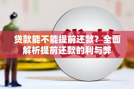 普陀贷款能不能提前还款？全面解析提前还款的利与弊