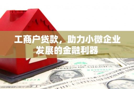 普陀工商户贷款，助力小微企业发展的金融利器