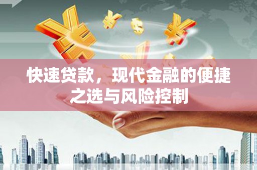 普陀快速贷款，现代金融的便捷之选与风险控制