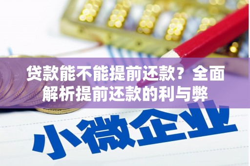 普陀贷款能不能提前还款？全面解析提前还款的利与弊