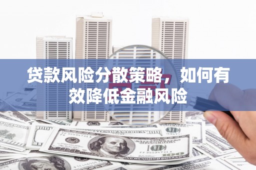 普陀贷款风险分散策略，如何有效降低金融风险