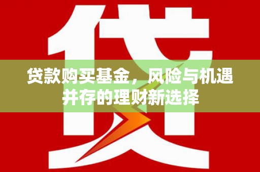 普陀贷款购买基金，风险与机遇并存的理财新选择