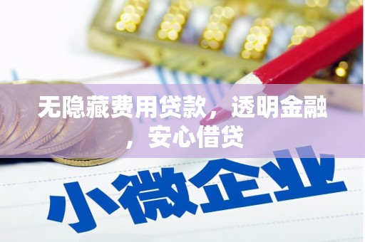 普陀无隐藏费用贷款，透明金融，安心借贷