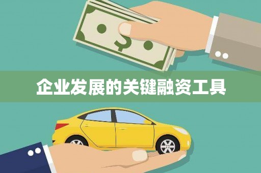 普陀企业发展的关键融资工具