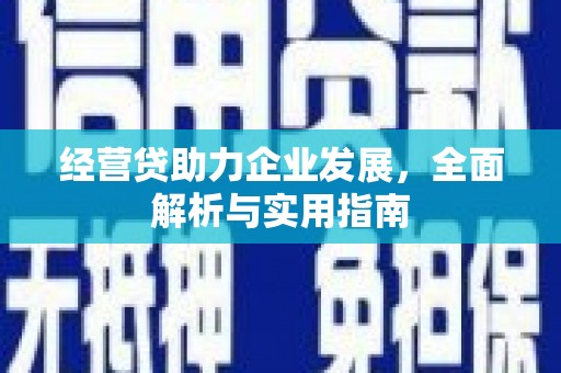 普陀经营贷助力企业发展，全面解析与实用指南