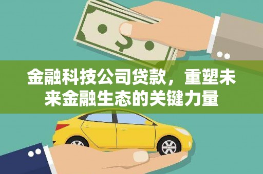 普陀金融科技公司贷款，重塑未来金融生态的关键力量