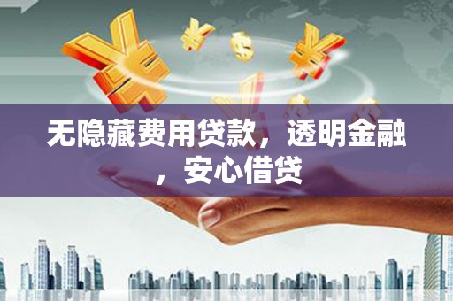 普陀无隐藏费用贷款，透明金融，安心借贷
