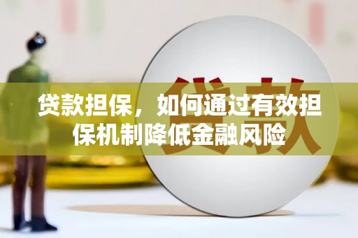 普陀贷款担保，如何通过有效担保机制降低金融风险