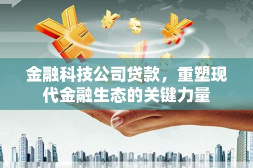 普陀金融科技公司贷款，重塑现代金融生态的关键力量