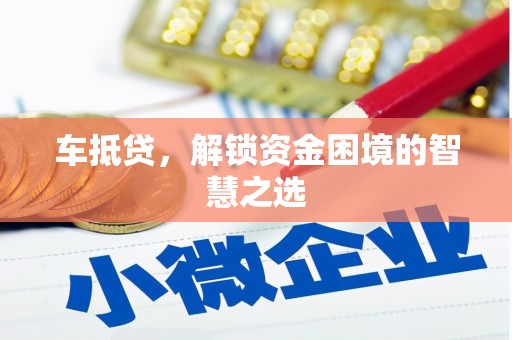 普陀车抵贷，解锁资金困境的智慧之选