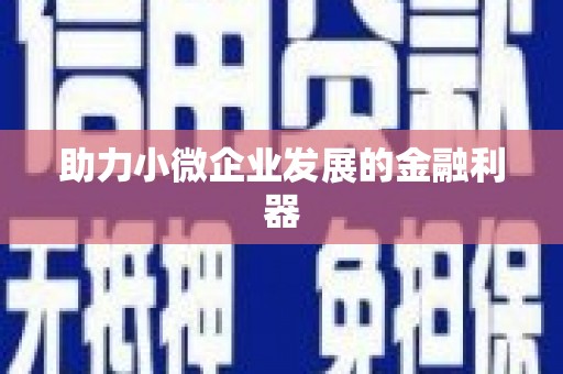 普陀助力小微企业发展的金融利器