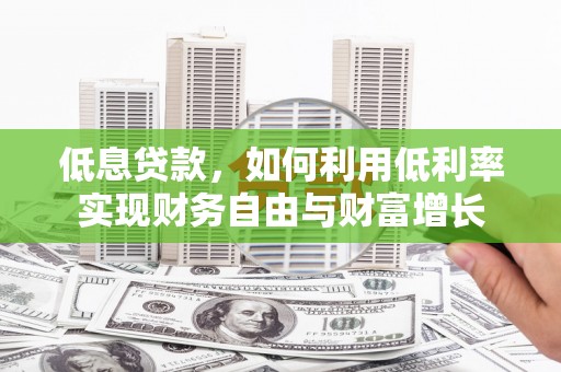 普陀低息贷款，如何利用低利率实现财务自由与财富增长